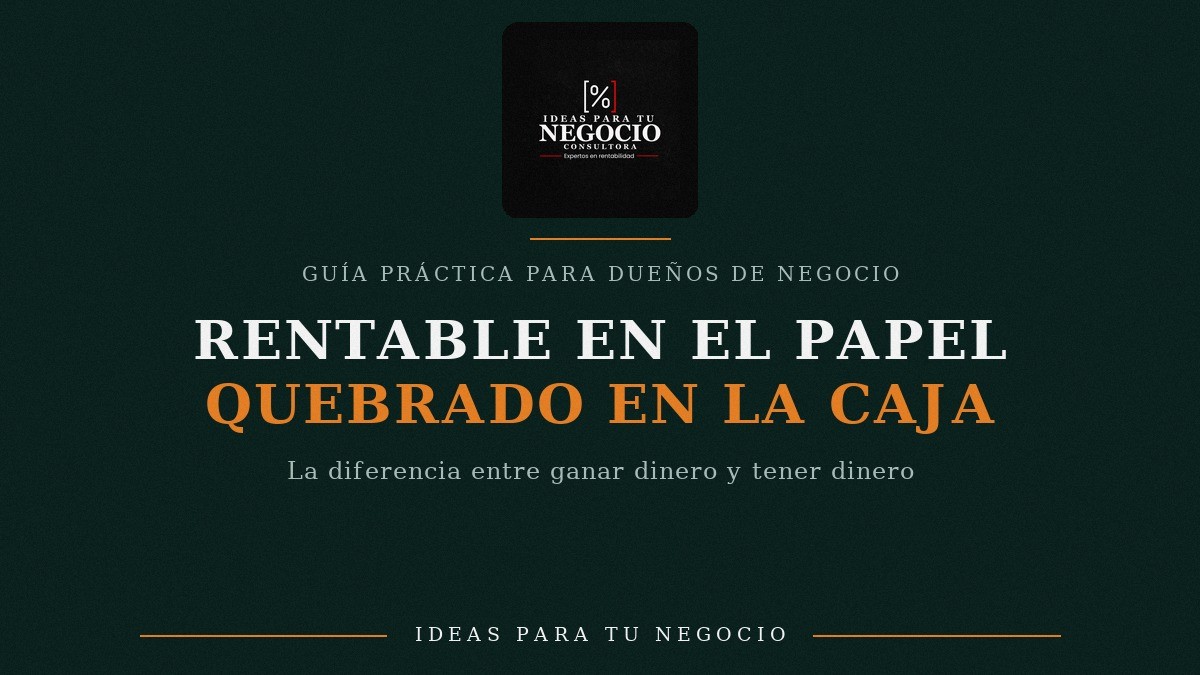 Portada de Rentable en el papel, quebrado en la caja